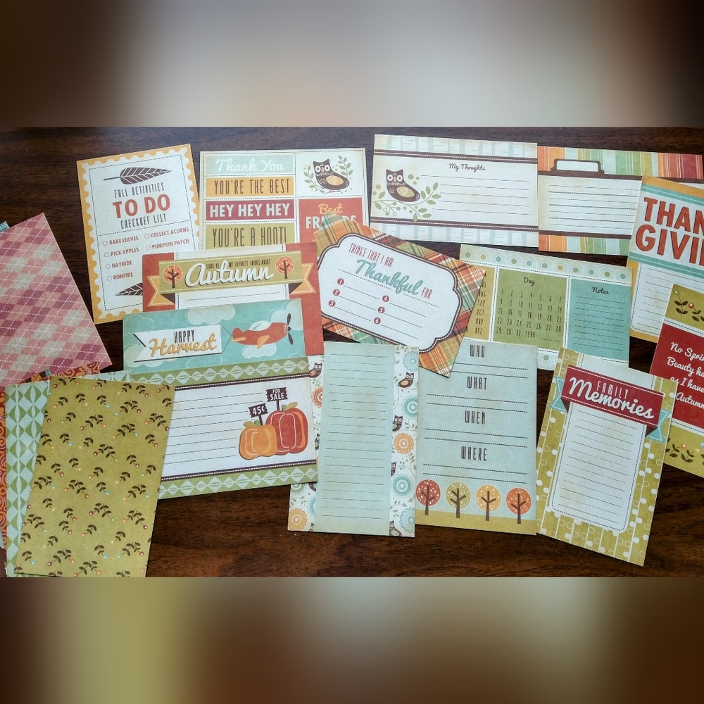 Scrapbooking Journaling 4x6 Cards